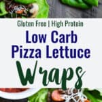 low carb lettuce wrap collage photo