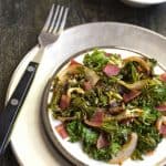 Turkey Bacon and Onion Kale Salad {GF and Low Carb} - FoodFaithFitness