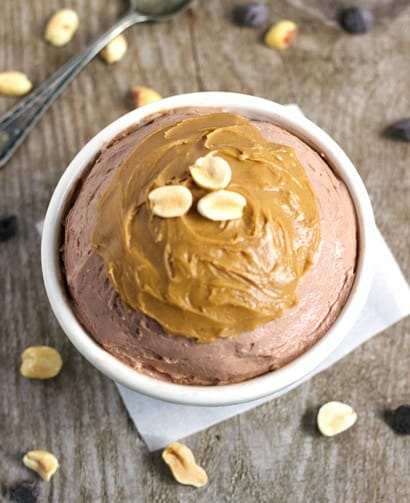 Chocolate Peanut Butter "Cheesecake" {GF, Low Carb & High Protein} - Food Faith FItness