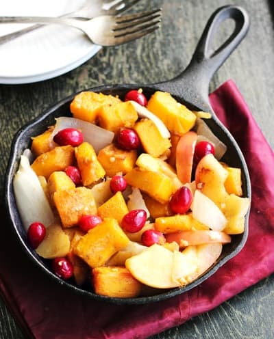 Maple Roasted Pumpkin & Apples with Browned Butter - Food Faith Fitness {GF}