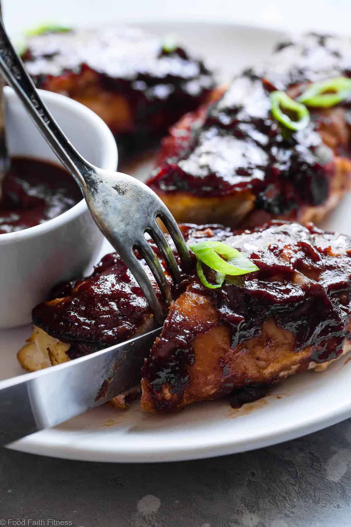 Bacon Wrapped Sweet and Sticky Water Chestnut Chicken - This tastes like a bacon wrapped water chestnut, but in a 30 minute, weeknight, family friendly dinner that is easy, paleo and whole30 friendly! Only 210 calories and sugar free too! | #Foodfaithfitness | #Glutenfree #Paleo #Whole30 #Grainfree #healthy