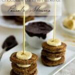 Banana Hazelnut Pancake Skewers with Chocolate Dip - Food Faith Fitness