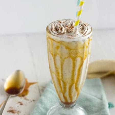 Banana Foster Smoothie {Dairy/Gluten Free, Vegetarian + Super Simple} - Food Faith Fitness