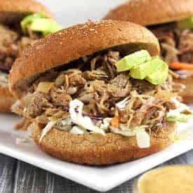 Slow Cooker Chipotle Pulled Pork Sandwiches