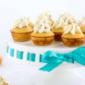 Mini Funfetti Protein Cupcakes