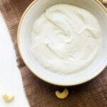 Coconut Cashew Cream Sauce - Easy, 3 ingredients and vegan! You'll never need alfredo again! | Foodfaithfitness.com | #vegan #recipe #glutenfree