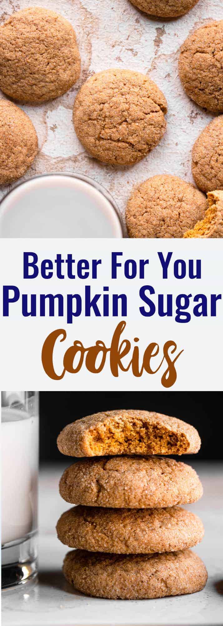 pumpkin sugar cookies collage photo