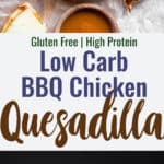low carb healthy quesadillas collage image
