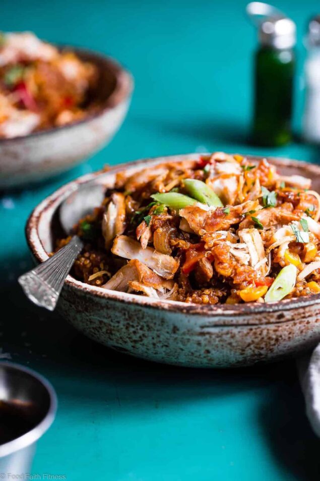 Healthy BBQ Chicken Quinoa Casserole Food Faith Fitness