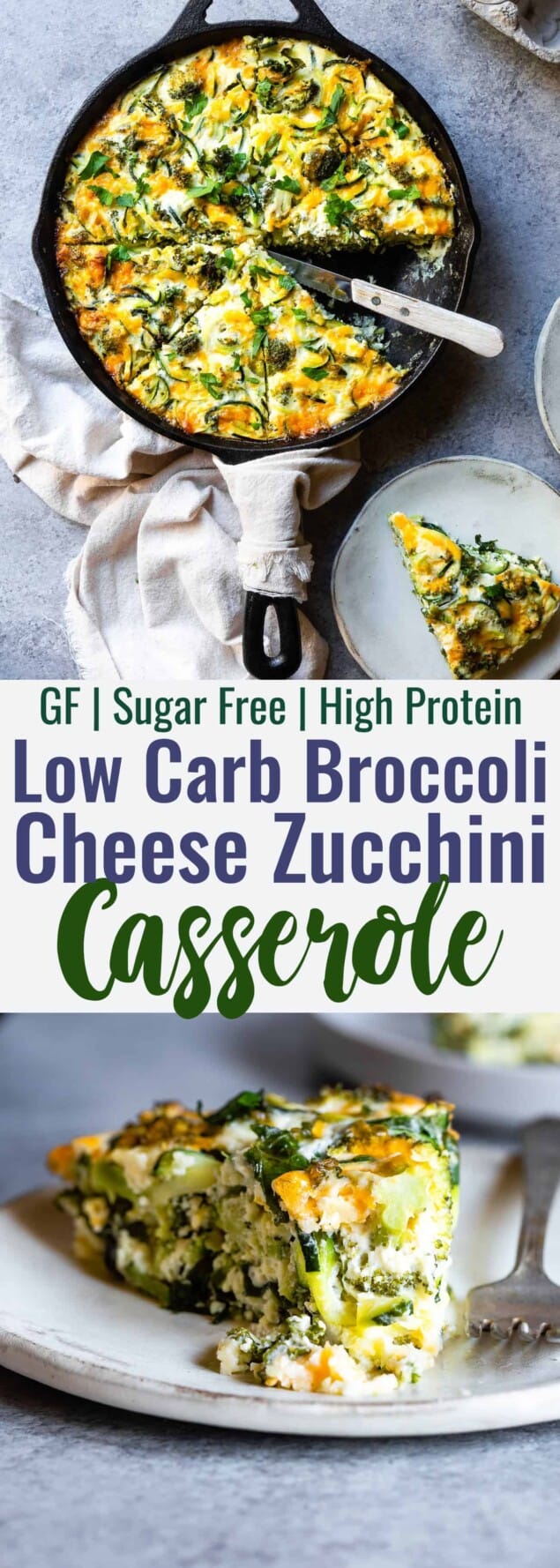 Healthy Baked Cheesy Zucchini Casserole | Food Faith Fitness
