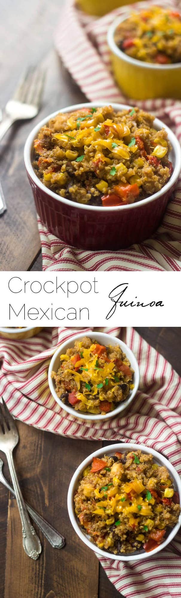 Mexican Quinoa {Crock Pot} | Food Faith Fitness