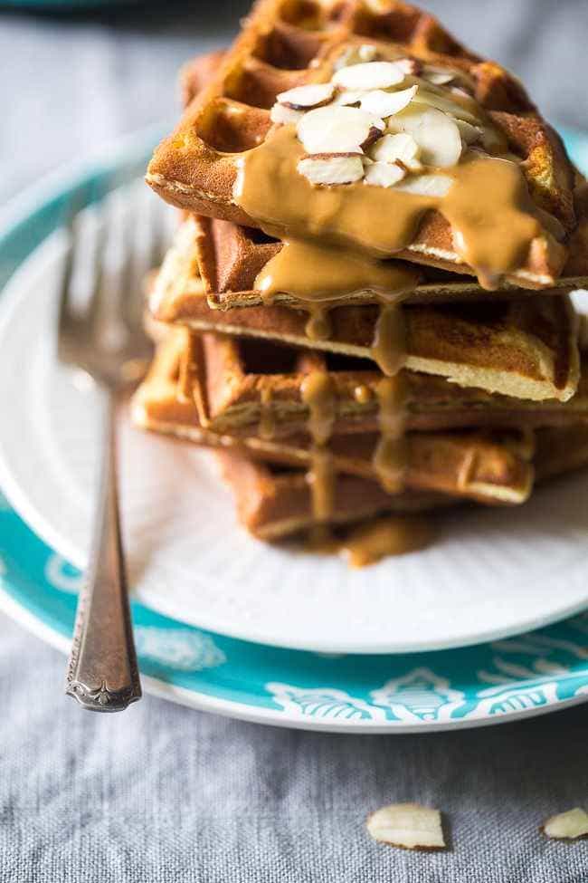 Paleo Protein Waffles - Single serve, packed with protein, and ready in 5 minutes so you can have healthy, gluten free waffles any day of the week! | Foodfaithfitness.com | @FoodFaithFit