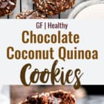 quinoa cookies collage photo