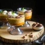 Pumpkin Pie Chia Pudding - This chia pudding is only 6 ingredients and tastes just like pumpkin pie. You'd never know it's secretly healthy! Perfect for a make-ahead breakfast! | Foodfaithfitness.com | @FoodFaithFit