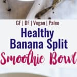vegan smoothie bowl collage photo