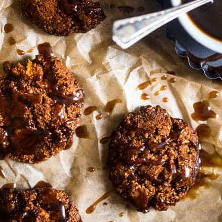 Healthy Ginger Snap Recipe with Caramel Apples 