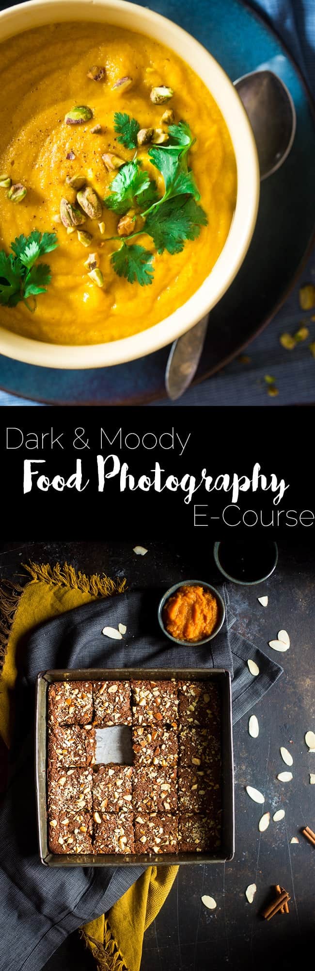 Dark and Moody Food Photography E-Course - Learn how to take gorgeous, moody food photos with this awesome, easy-to-follow e-course! | Foodfaithfitness.com | @FoodFaithFit