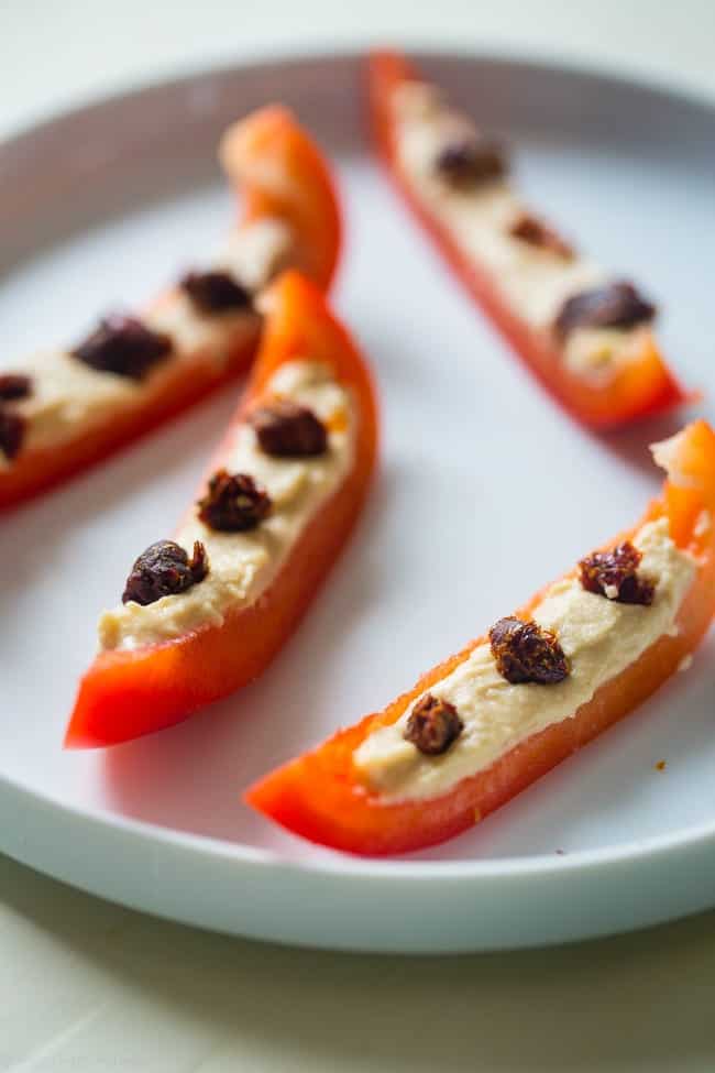 5 Three-Ingredient or Less Snack Recipes with Peppers - A list of 5 healthy snack recipes that feature avocado and have 3 ingredients or less! A great resource to find easy, simple snack ideas in one place! | Foodfaithfitness.com | @FoodFaithFit