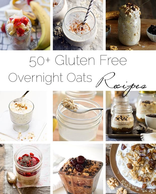 50+ Healthy, Gluten Free Overnight Oats Recipes - Wake up to a delicious, healthy breakfast already ready for you...all month long!  |  Foodfaithfitness.com |  @FoodFaithFit