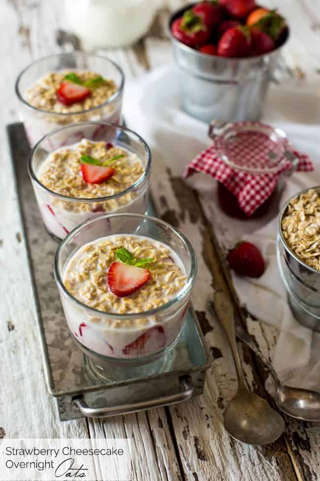 50+ Healthy, Gluten Free Overnight Oats Recipes - Wake up to a delicious, healthy breakfast already ready for you...all month long! | Foodfaithfitness.com | @FoodFaithFit