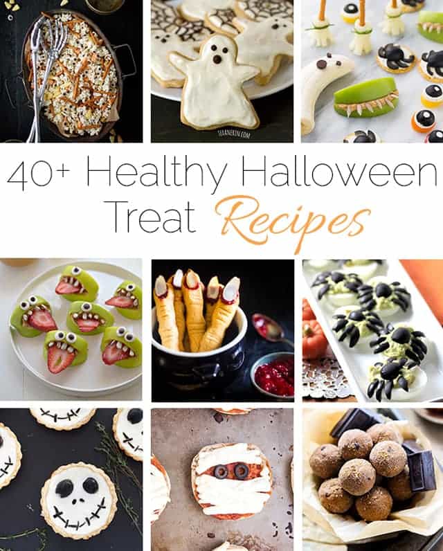 40+ Healthier Halloween Treat Recipes - A collection of over 40 healthier Halloween treat recipes in one place! | Foodfaithfitness.com | @FoodFaithFit
