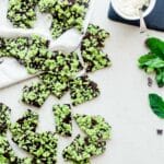 Vegan Peppermint Bark - This peppermint bark is ready in 15 minutes and only has 6 ingredients! Its a quick and easy, healthy and paleo friendly Christmas food gift or dessert! | Foodfaithfitness.com | @FoodFaithFit