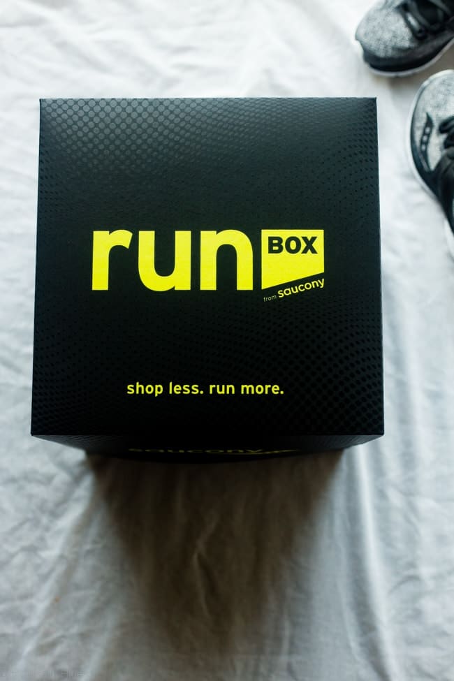 The Saucony RunBox - A great way to get all your running gear from the comfort of your own home! | Foodfaithfitness.com | @FoodFaithFit