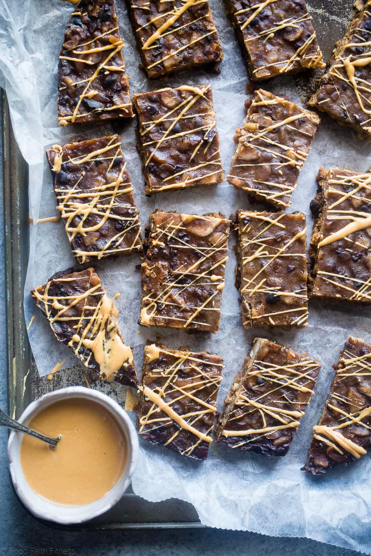Slow Cooker Steel Cut Oats Energy Bars - These dairy free peanut butter banana energy bars are made in the slow cooker! They're an easy, healthy portable breakfast or snack! Kid friendly too! | Foodfaithfitness.com | @FoodFaithFit