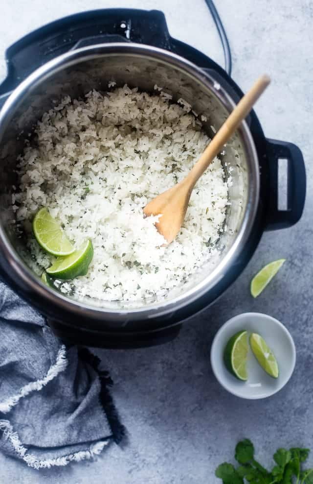 Cilantro Lime Instant Pot Rice | Food Faith Fitness