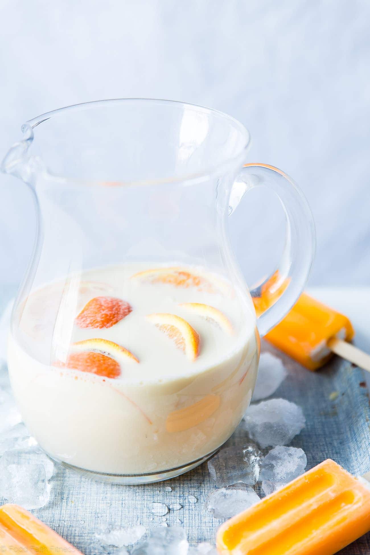 Creamsicle Cashew Milk - This quick and easy, 4 ingredient cashew milk recipe tastes like a creamsicle! It's a paleo, vegan and whole30 compliant drink that tastes better than store bought! | Foodfaithfitness.com | @FoodFaithFit