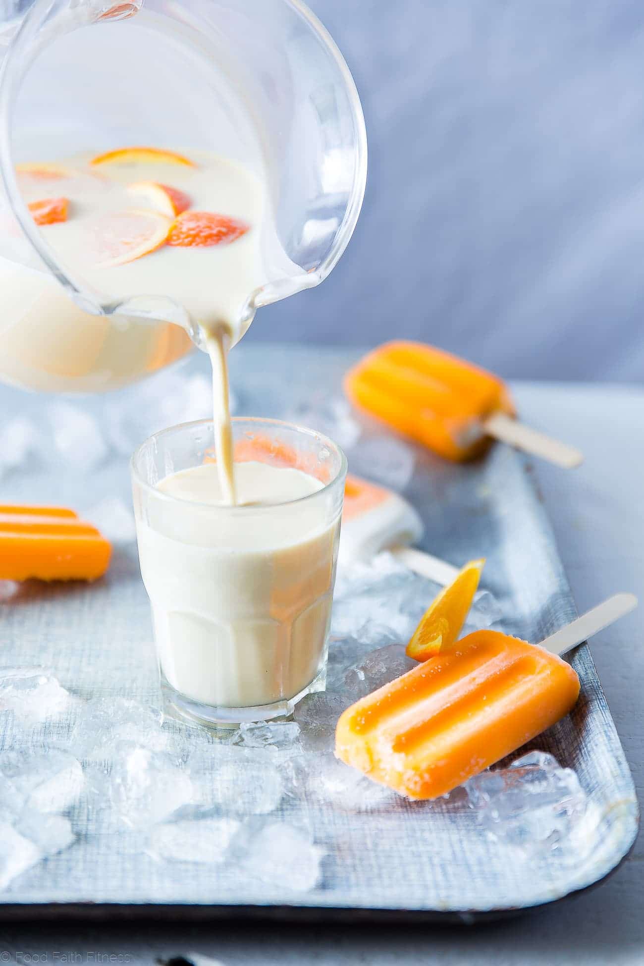 Creamsicle Cashew Milk - This quick and easy, 4 ingredient cashew milk recipe tastes like a creamsicle! It's a paleo, vegan and whole30 compliant drink that tastes better than store bought! | Foodfaithfitness.com | @FoodFaithFit