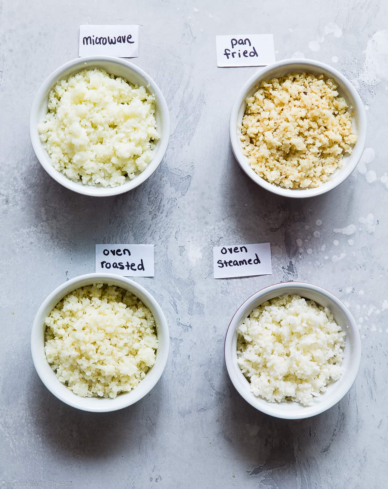 4 Easy Ways to Cook Cauliflower Rice - Ever wondered how to cook cauliflower rice without a microwave? Here are 4 simple and healthy ways to cook cauliflower rice! | #Foodfaithfitness | #Glutenfree #Keto #Lowcarb #healthy #cauliflower