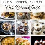 12 Healthy, Gluten Free Breakfasts with Greek Yogurt - Looking to start your day with some protein? Then you will love all 12 of these easy, healthy and kid-friendly breakfast recipes! | Foodfaithfitness.com | @FoodFaithFit