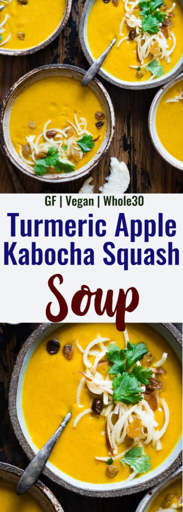 Kabocha Squash Soup collage photo