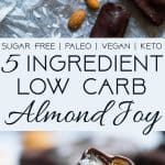 Low Carb Almond Joy Bars - These homemade paleo almond joy bars are a healthy, low carb remake of the classic candy bar that you will never believe are sugar, dairy, grain and gluten free! | Foodfaithfitness.com | @FoodFaithFit