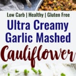 Garlic Mashed Cauliflower collage photo
