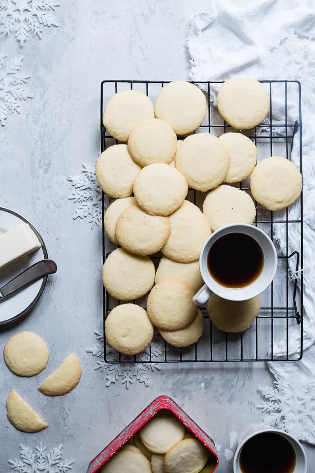 Paleo Whipped Gluten Free Shortbread Cookies 