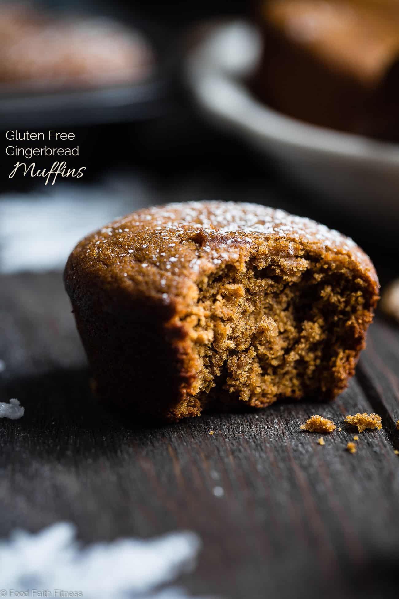  The BEST Healthy Gluten Free Gingerbread Muffins  - This truly is the best healthy gingerbread muffin recipe! Dairy and egg free, vegan friendly and only 5 ingredients and perfect for Christmas morning! | Foodfaithfitness.com | @FoodFaithFit