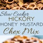 Hickory Honey Mustard Homemade Crock Pot Chex Mix - This dairy and gluten free Chex Mix is made in the slow cooker so it's super easy and hands off! It's got addicting smoky sweet flavors and is perfect for parties or movie nights! | Foodfaithfitness.com | @FoodFaithFit