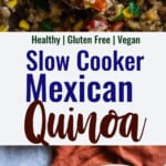 mexican quinoa collage photo