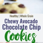 Healthy Chocolate Chip Cookies collage photo