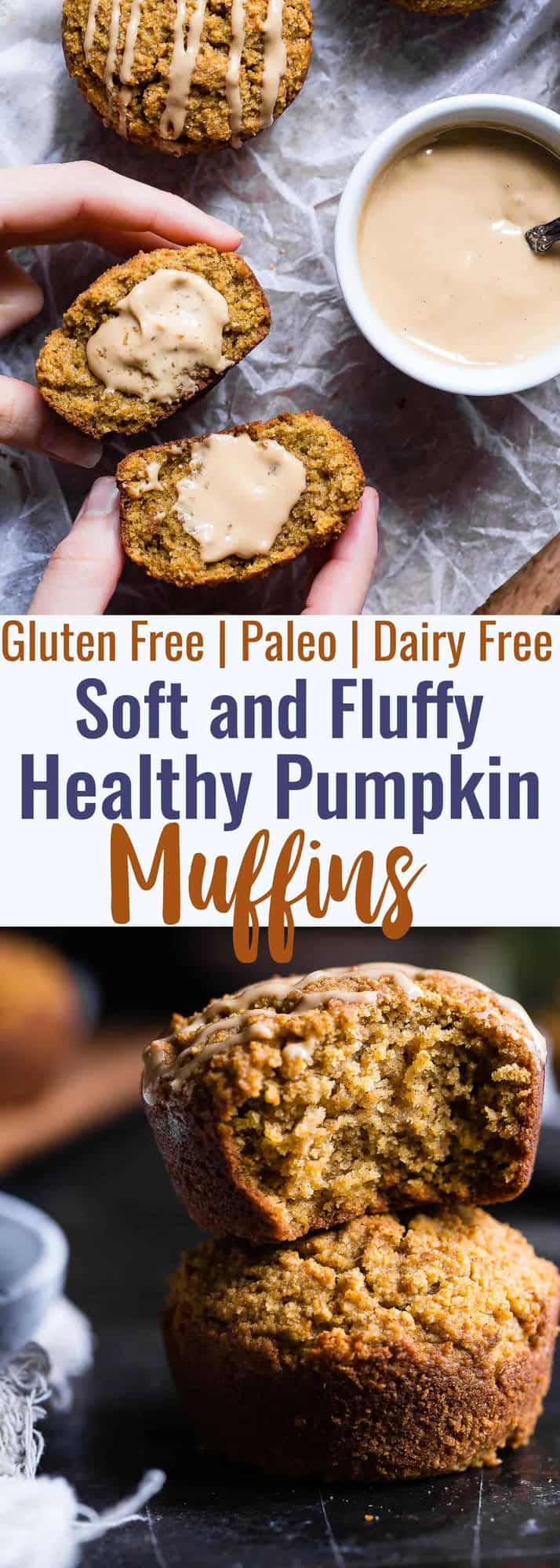Paleo pumpkin muffins - These quick and easy, healthy almond flour pumpkin muffins are SO spicy-sweet and FLUFFY! A yummy, fall breakfast or snack that kids or adults will LOVE! | #Foodfaithfitness | #Glutenfree #Paleo #Healthy #Pumpkin #Muffins