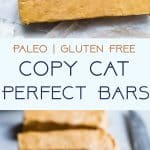 Homemade Perfect Bars - This homemade Perfect Bar Recipe tastes exactly like the store bought version, and is only 5 ingredients and so easy to make! Gluten free and healthy with a paleo option! | #Foodfaithfitness | #Glutenfree #Paleo #Healthy #Dairyfree #Snacks