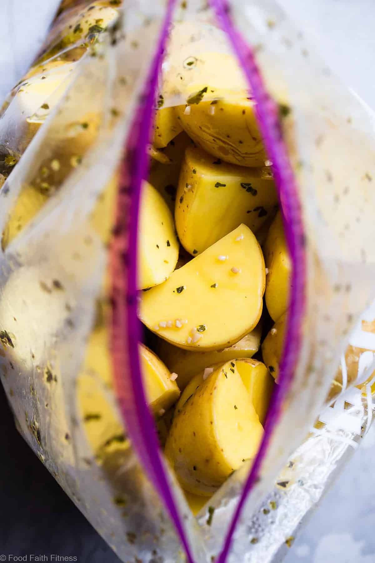 Oven Roasted Greek Lemon Potatoes - This is the BEST Greek Potatoes Recipe! Tangy, zesty and so packed with flavor you will make them all the time! SO easy, whole30 complaint and vegan/ gluten free too! | #Foodfaithfitness | #Glutenfree #Vegan #Whole30 #Healthy #Dairyfree