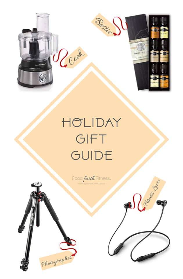 Holiday Gift Guide 2018 -Need some amazing gift ideas for Christmas? I have the BEST ideas for the foodies, gym rats, photographers and besties in your life! | #Foodfaithfitness | #giftguide #christmas #fitness #health
