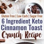 Cinnamon Homemade Keto Low Carb Cereal - This easy, paleo friendly Homemade Cereal tastes like cinnamon toast crunch but its gluten/grain/dairy/sugar free and healthy! Only 6 ingredients too! | #Foodfaithfitness | #Glutenfree #paleo #keto #lowcarb #sugarfree