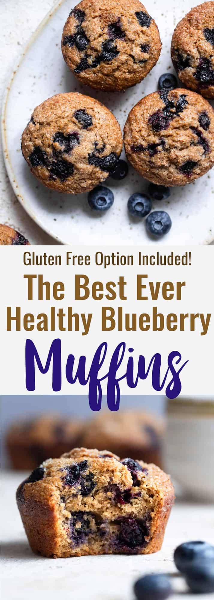 Healthy Whole Wheat Blueberry Muffins | Food Faith Fitness