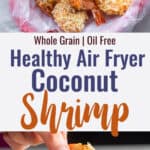 Air Fryer Coconut Shrimp collage image