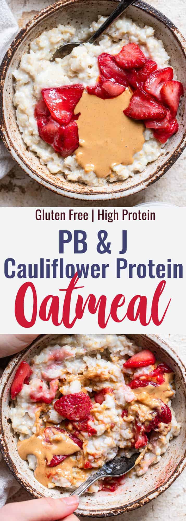 Protein Cauliflower Oats collage photo