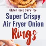 Air Fried Onion Rings collage photo